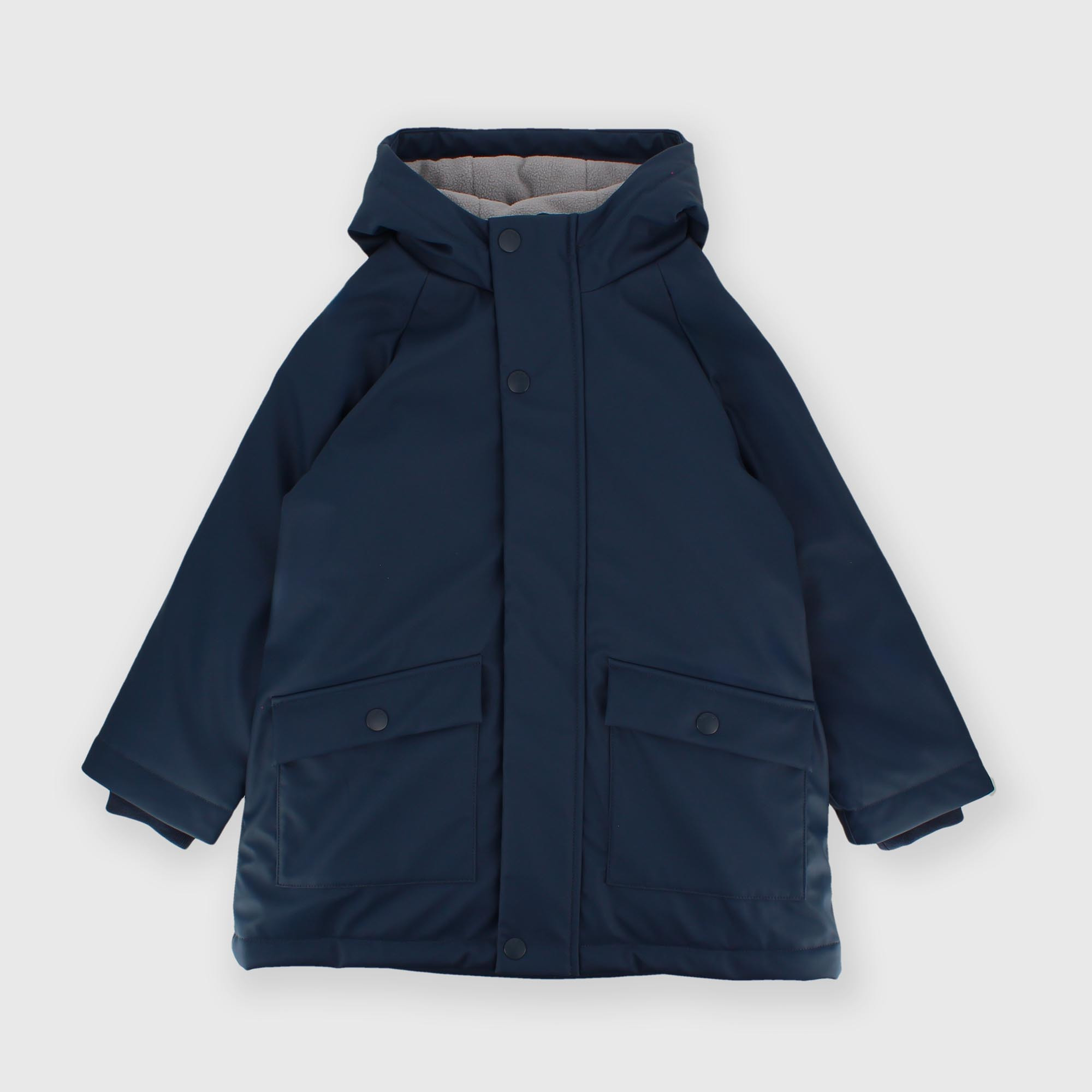 Giubbino con cappuccio da bambino blu