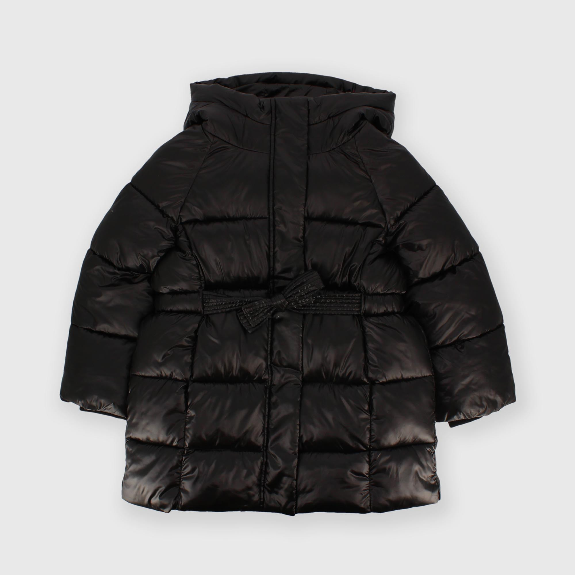 Giubbino&#x20;con&#x20;cappuccio&#x20;in&#x20;nylon&#x20;da&#x20;bambina&#x20;nero