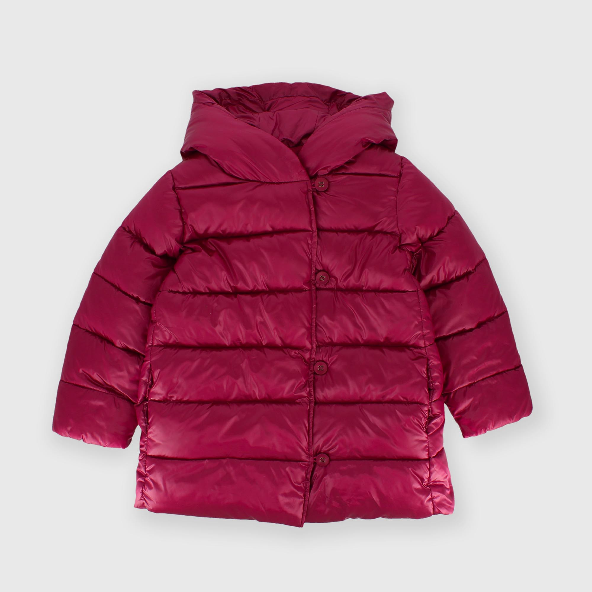 Giubbino&#x20;con&#x20;cappuccio&#x20;in&#x20;nylon&#x20;da&#x20;bambina&#x20;rosa