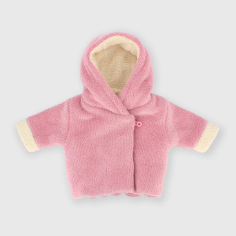 Blouson avec capuchon pour fillette rose Blouson avec capuchon pour fillette rose