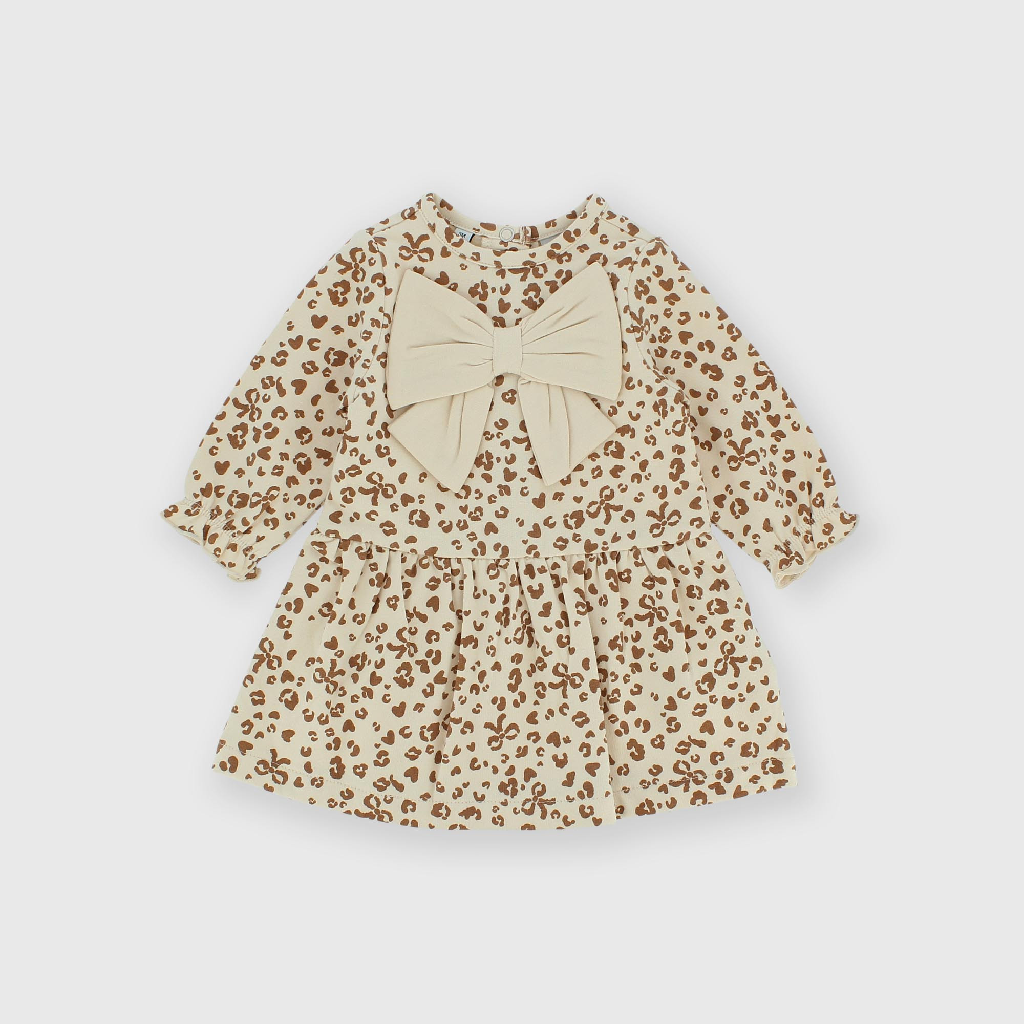 Vestito&#x20;in&#x20;felpa&#x20;da&#x20;bambina&#x20;beige