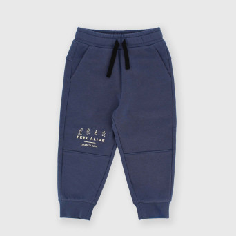 Pantalone in felpa da bambino blu Pantalone in felpa da bambino blu
