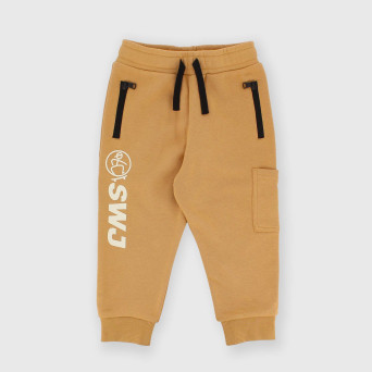 Pantalone in felpa da bambino marrone Pantalone in felpa da bambino marrone