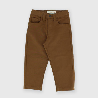 Pantalón de algodón para niño marrón Pantalón de algodón para niño marrón