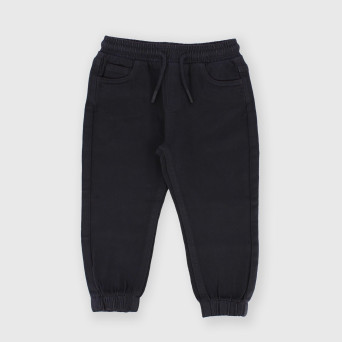 Pantalone in cotone da bambino blu Pantalone in cotone da bambino blu