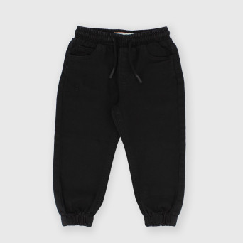 Pantalón de algodón para niño negro Pantalón de algodón para niño negro