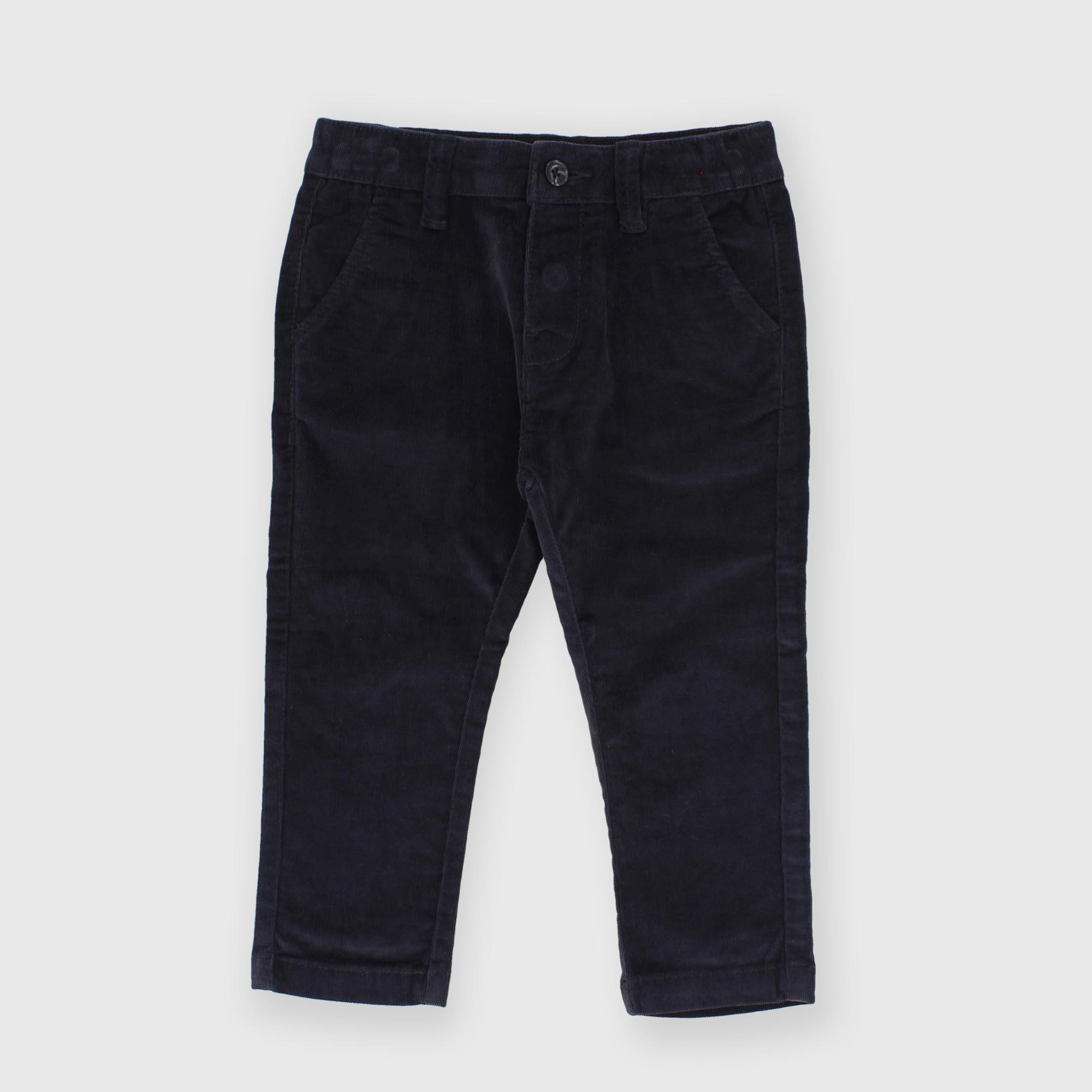 Pantalone in velluto da bambino blu