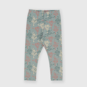 Leggings in jersey da bambina blu Leggings in jersey da bambina blu