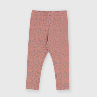 Leggings in jersey da bambina rosa Leggings in jersey da bambina rosa