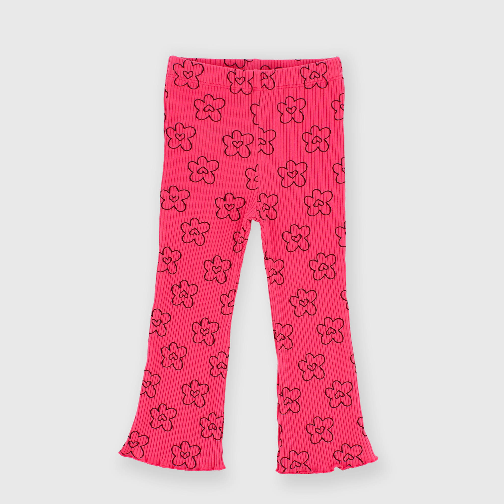 Leggings&#x20;in&#x20;costina&#x20;da&#x20;bambina&#x20;rosa