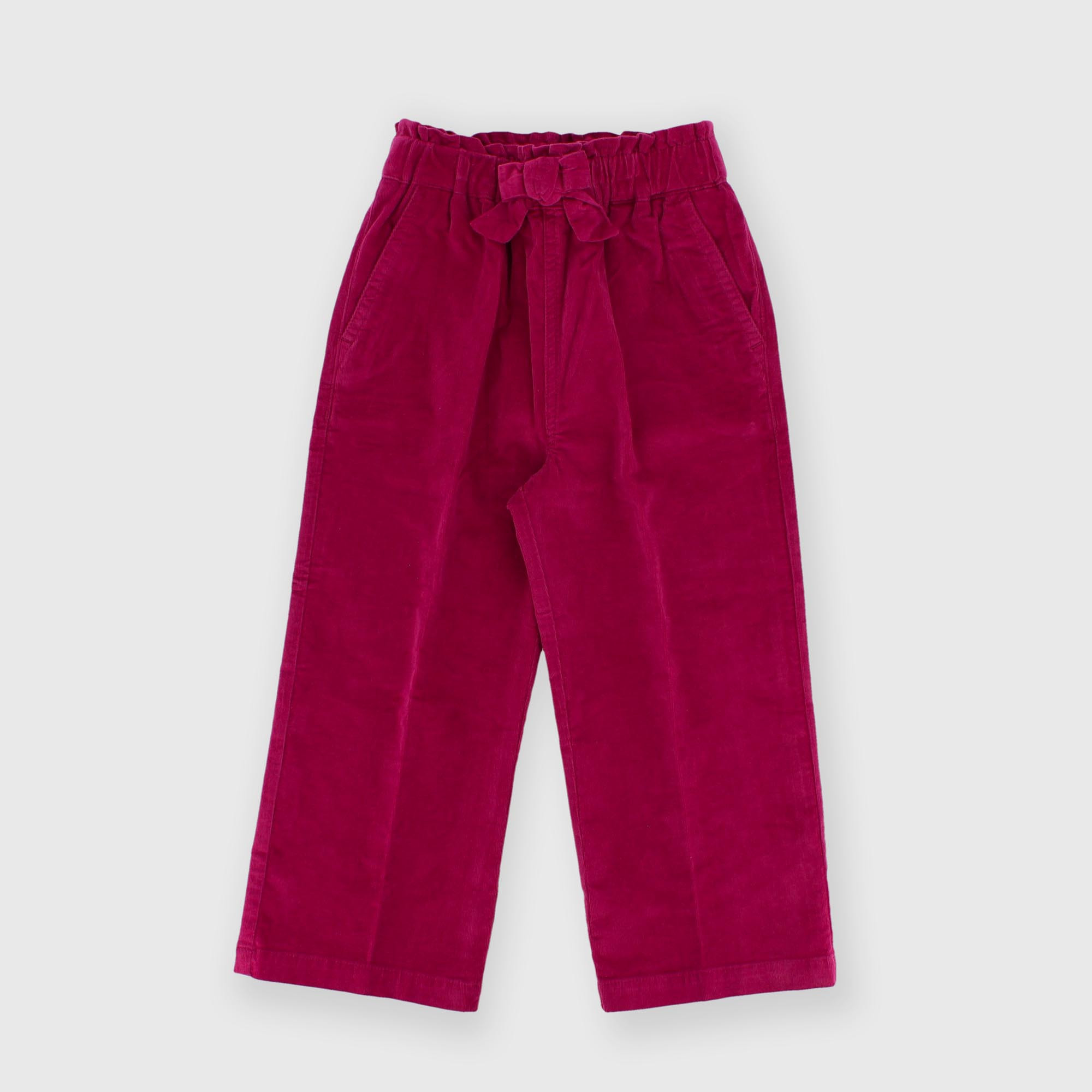 Pantalone&#x20;in&#x20;velluto&#x20;da&#x20;bambina&#x20;rosa