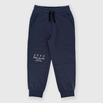 Pantalone in felpa da bambino blu Pantalone in felpa da bambino blu