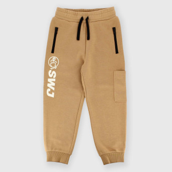 Pantalone in felpa da bambino marrone Pantalone in felpa da bambino marrone