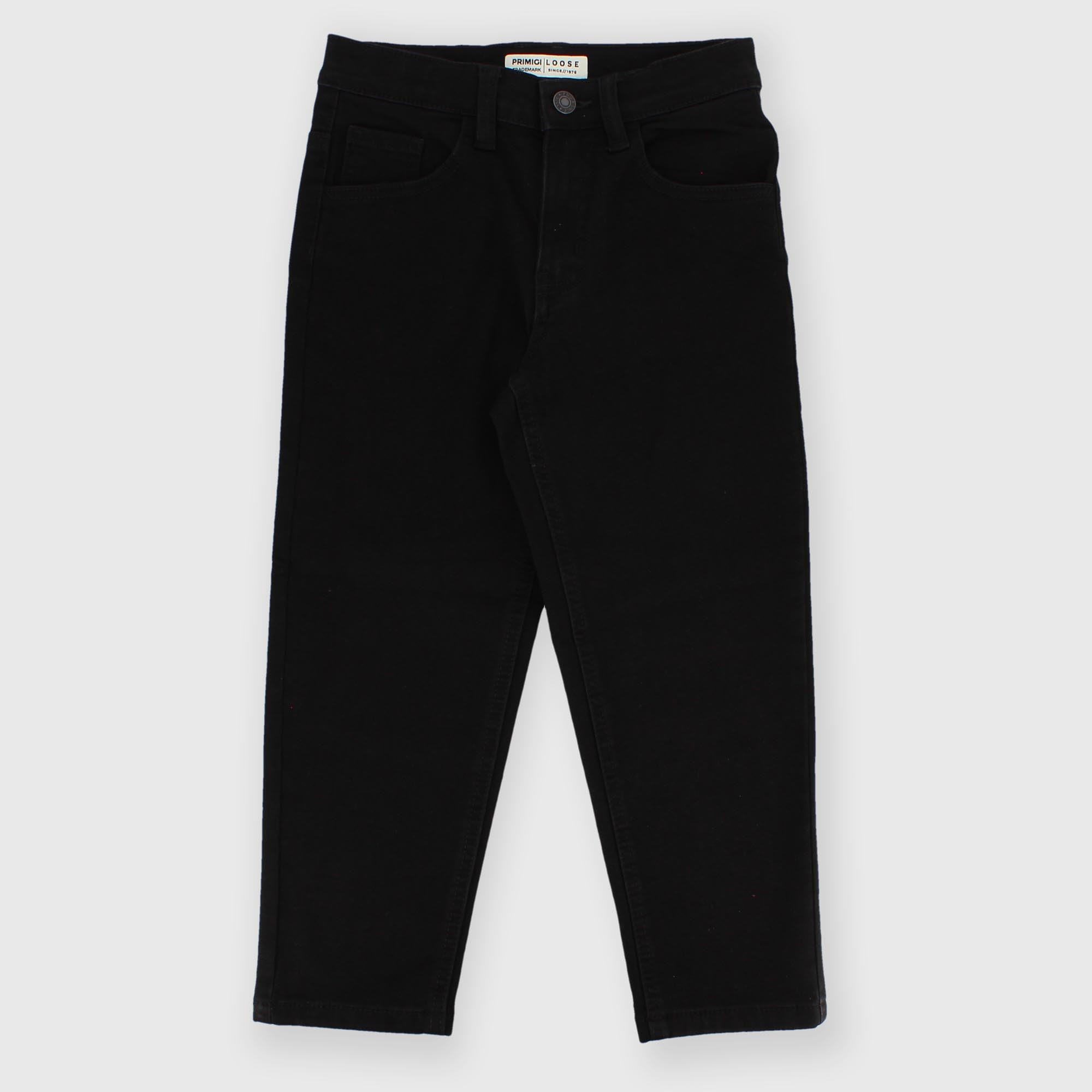 Pantalone in jeans da bambino nero
