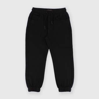 Pantalón de algodón para niño negro Pantalón de algodón para niño negro
