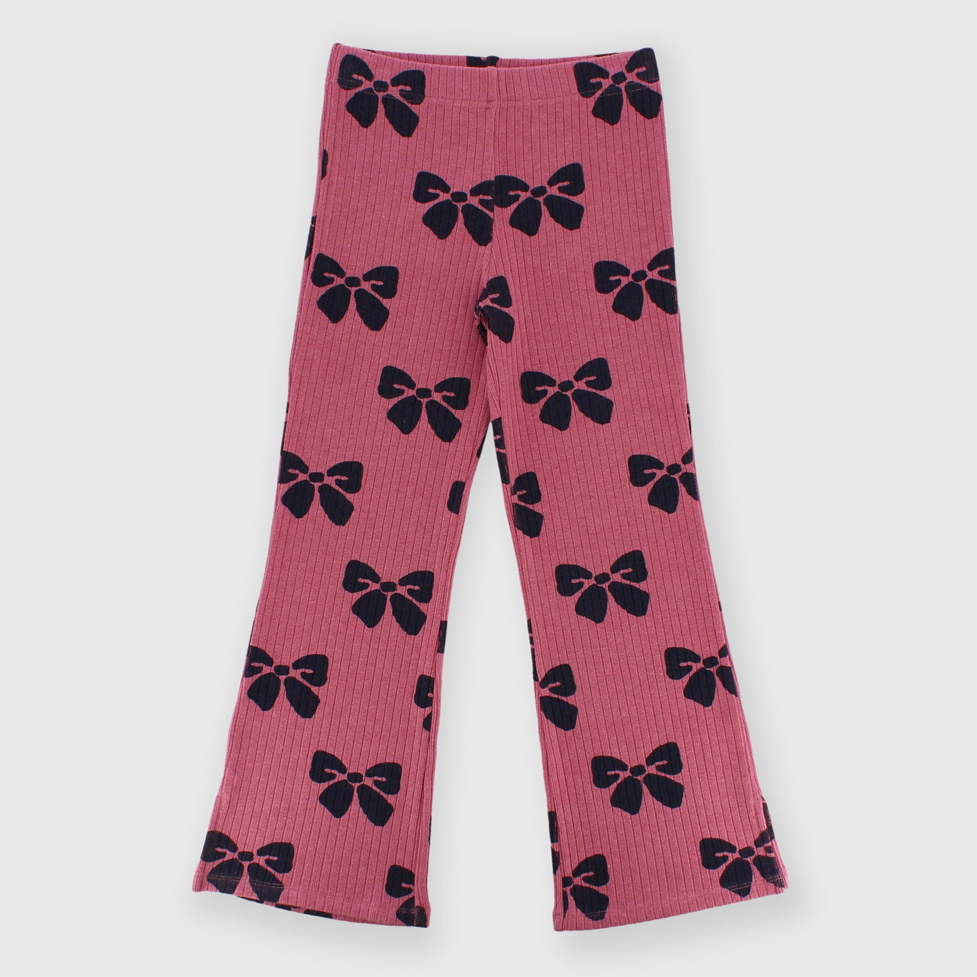 Mädchen Leggings in Feinripp Rosa