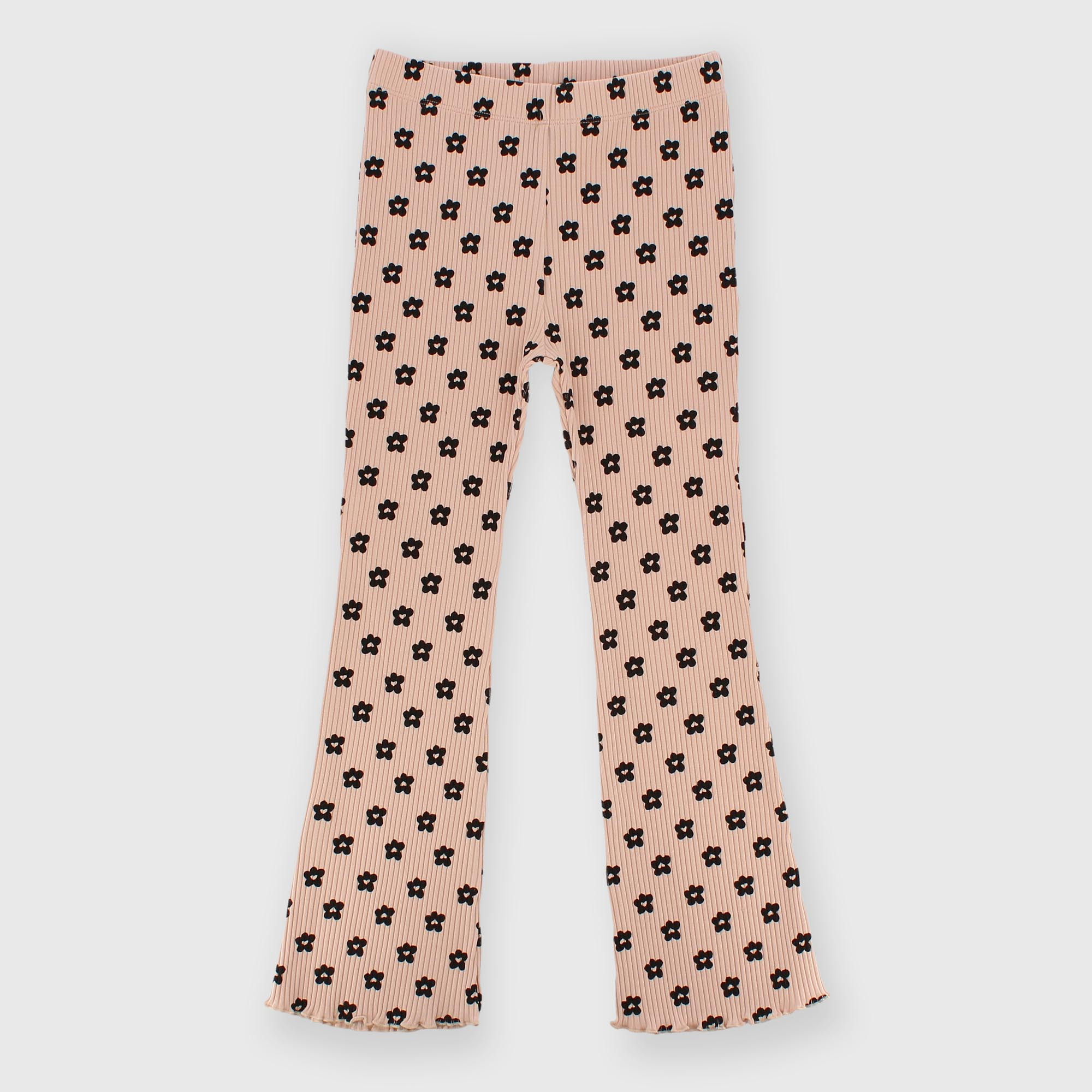 Mädchen Leggings in Feinripp Rosa