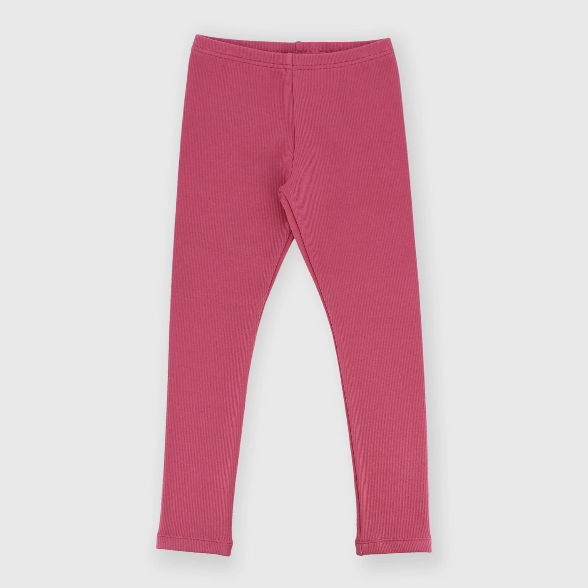 Mädchen Leggings in Feinripp Rosa