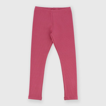 Leggings in costina da bambina rosa Leggings in costina da bambina rosa