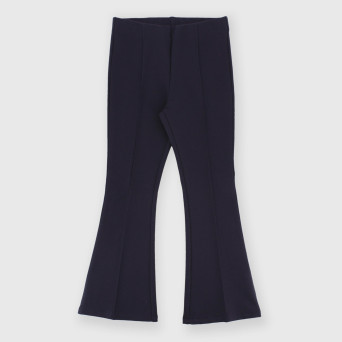 Leggings in punto milano da bambina blu Leggings in punto milano da bambina blu
