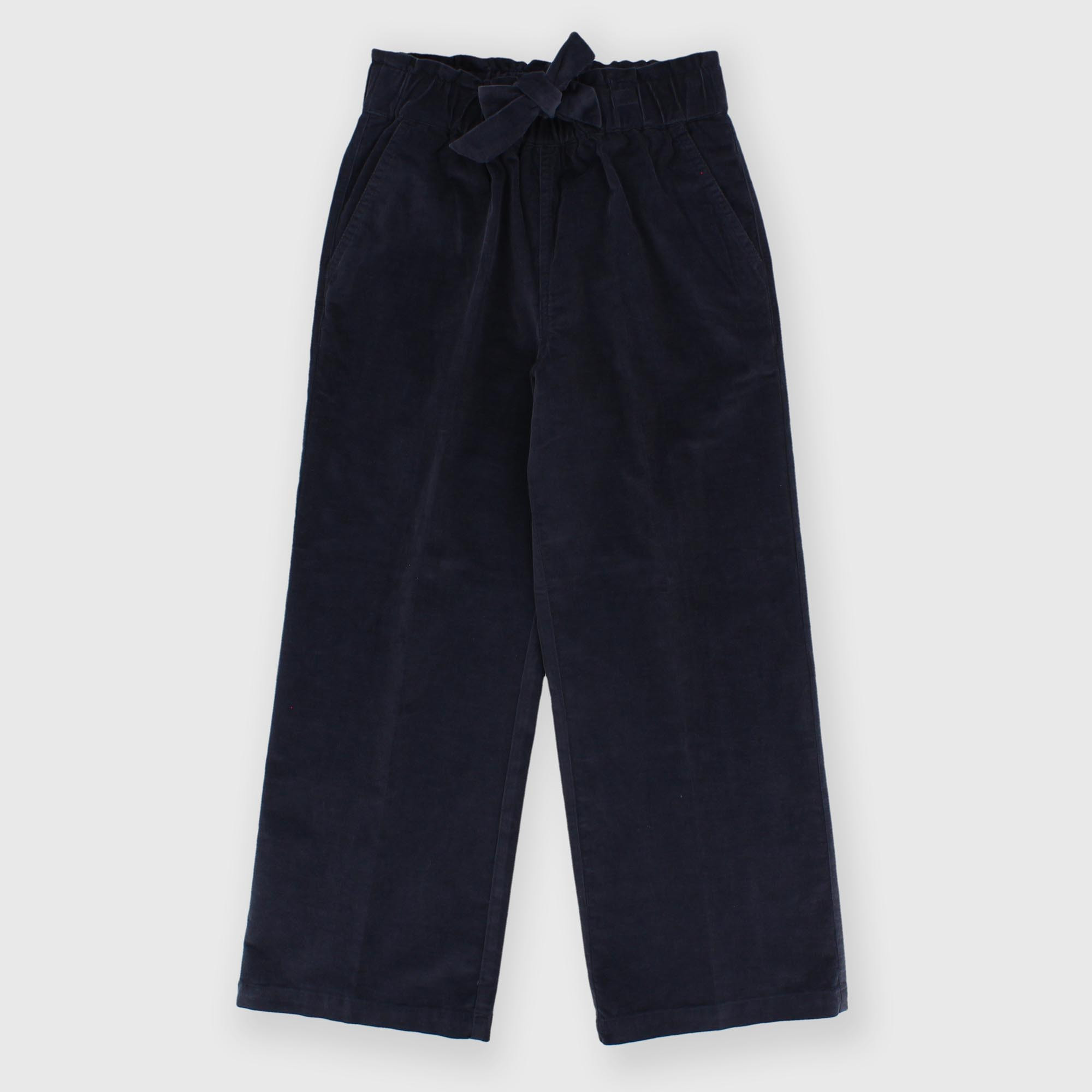 Pantalone&#x20;in&#x20;velluto&#x20;da&#x20;bambina&#x20;blu