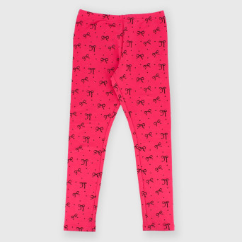 Leggings in felpa da bambina rosa Leggings in felpa da bambina rosa