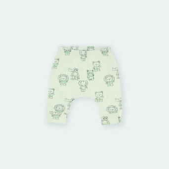 Jungen Hose in Feinripp Weiss Jungen Hose in Feinripp Weiss