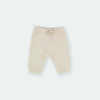 Jungen Hose in Plüsch Beige Jungen Hose in Plüsch Beige
