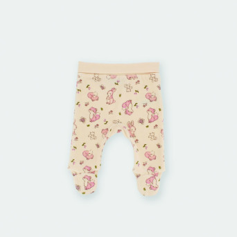 Pantalone in ciniglia da bambina bianco Pantalone in ciniglia da bambina bianco