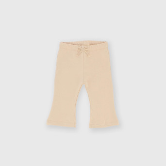 Pantalone in felpa da bambina beige Pantalone in felpa da bambina beige