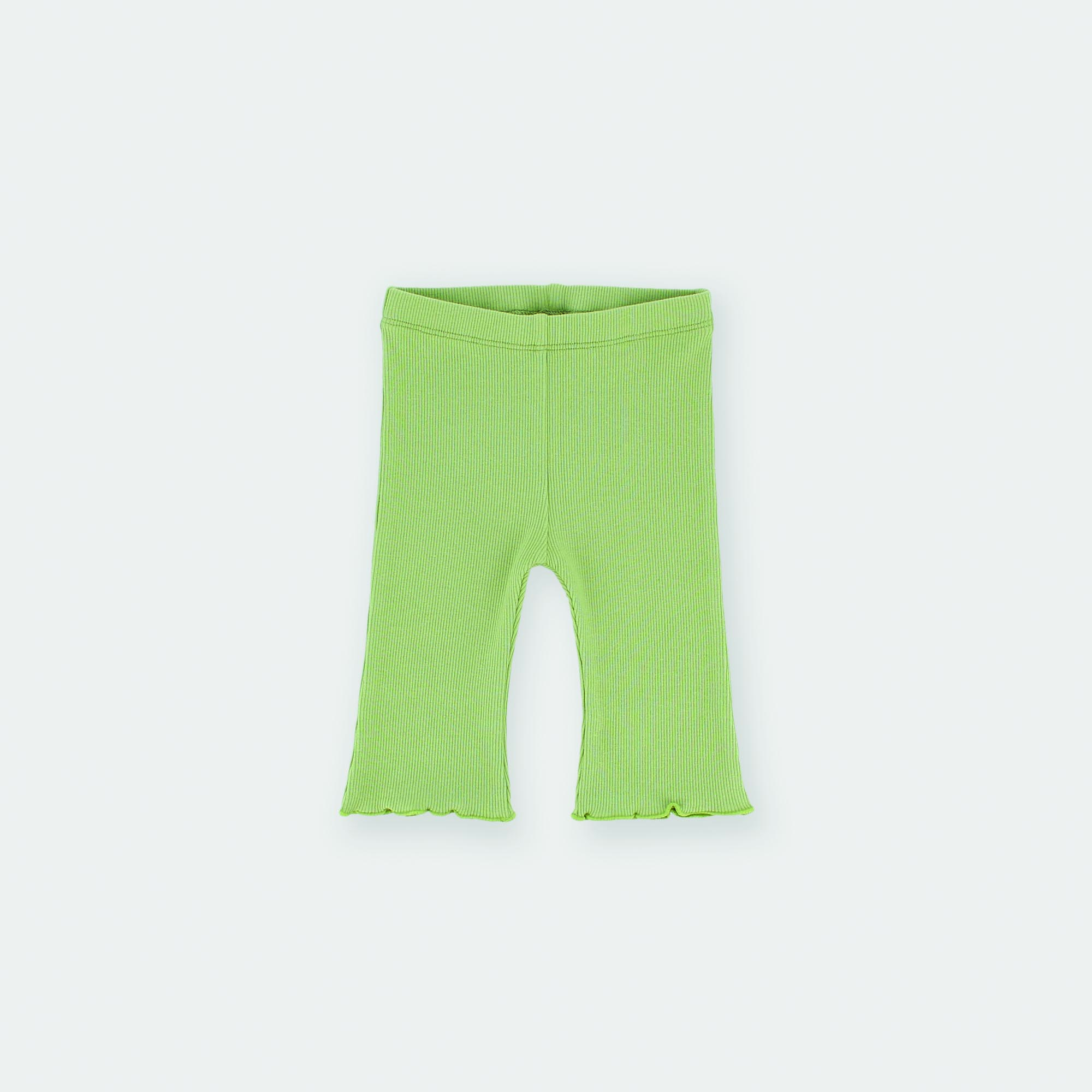 Pantalone&#x20;in&#x20;costina&#x20;da&#x20;bambina&#x20;verde