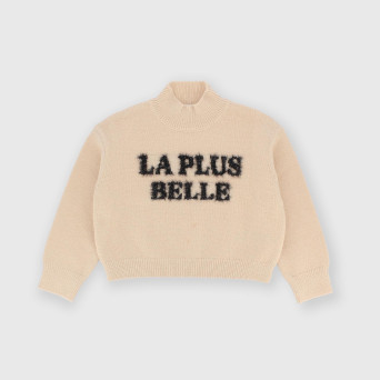 Maglioncino da bambina beige Maglioncino da bambina beige