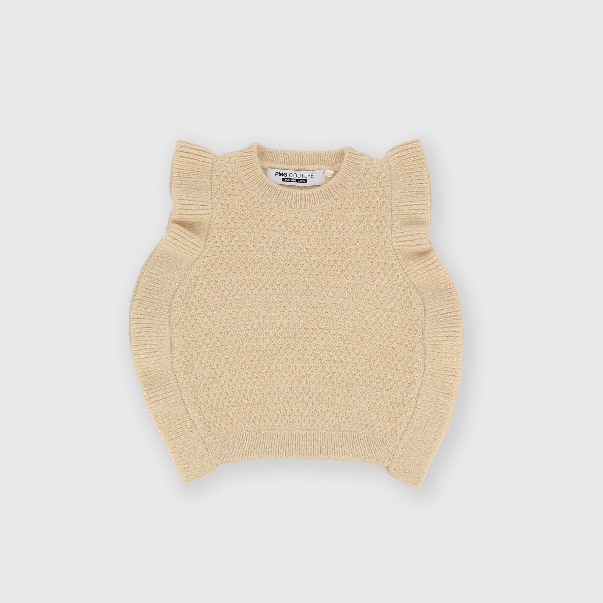 Жилет для девочек, бежевый