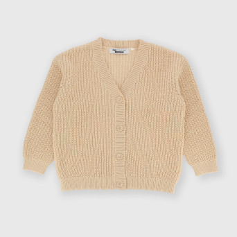 Cardigan da bambina beige Cardigan da bambina beige