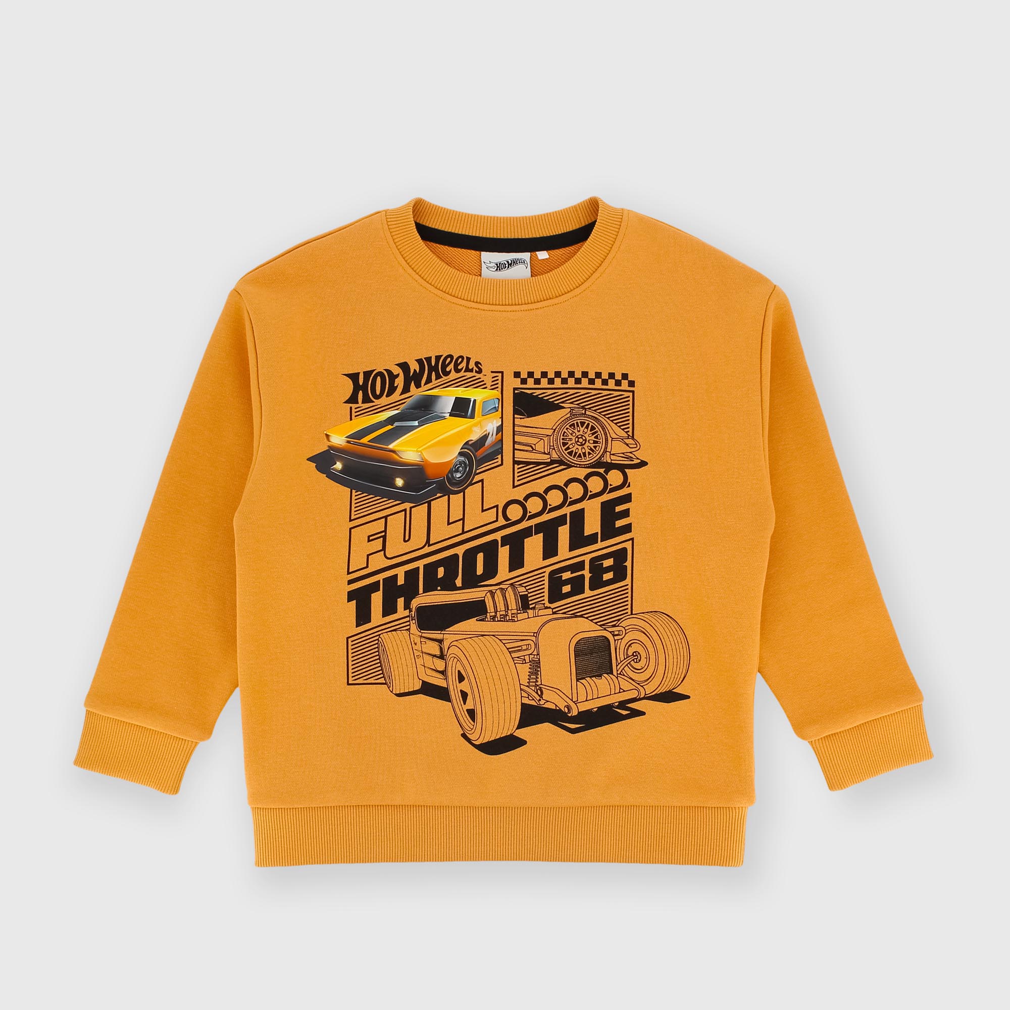 Maglia&#x20;girocollo&#x20;giallo&#x20;Hot&#x20;Wheels&#x2122;