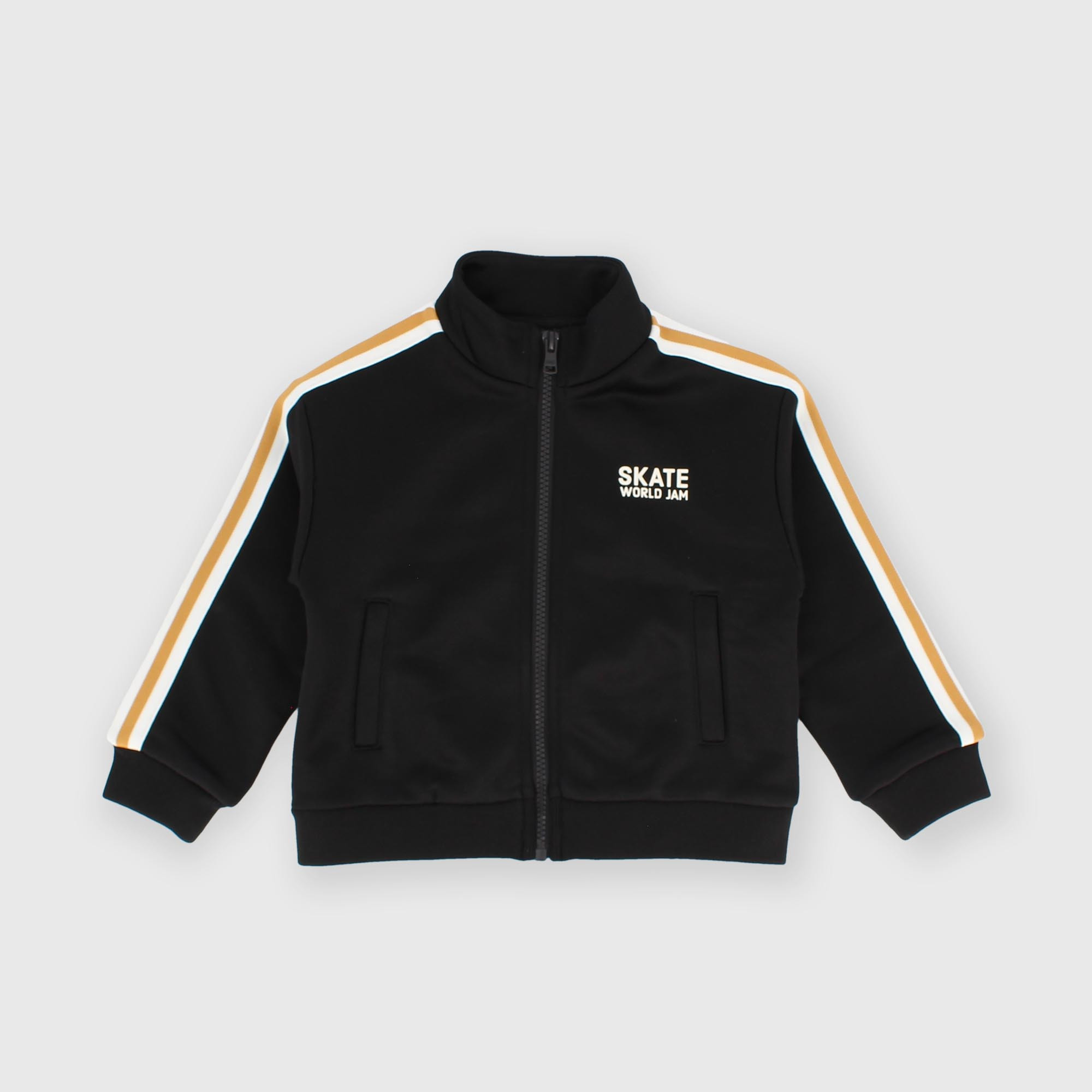 Maglia&#x20;con&#x20;zip&#x20;in&#x20;felpa&#x20;da&#x20;bambino&#x20;grigio