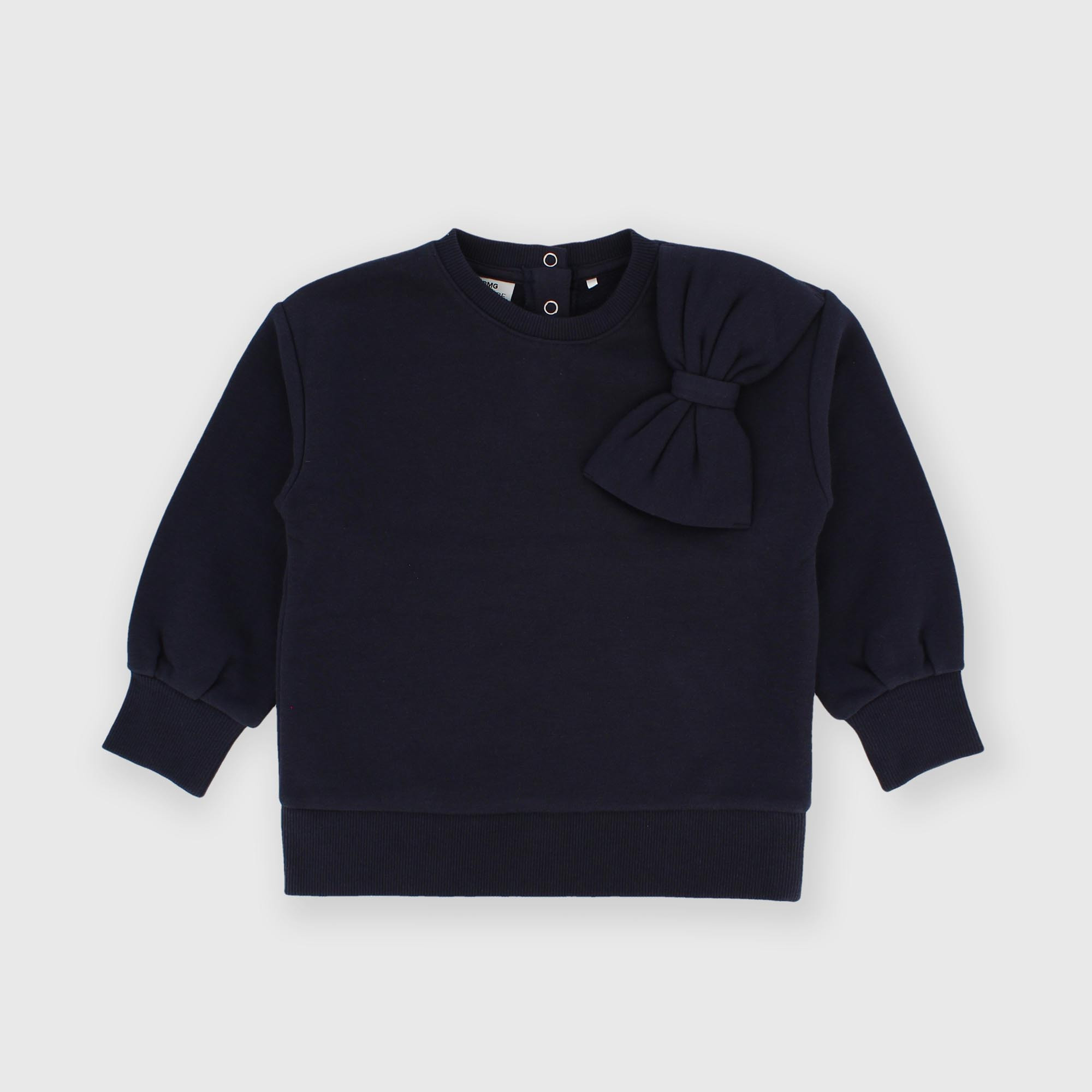 Maglia&#x20;girocollo&#x20;in&#x20;felpa&#x20;da&#x20;bambina&#x20;blu