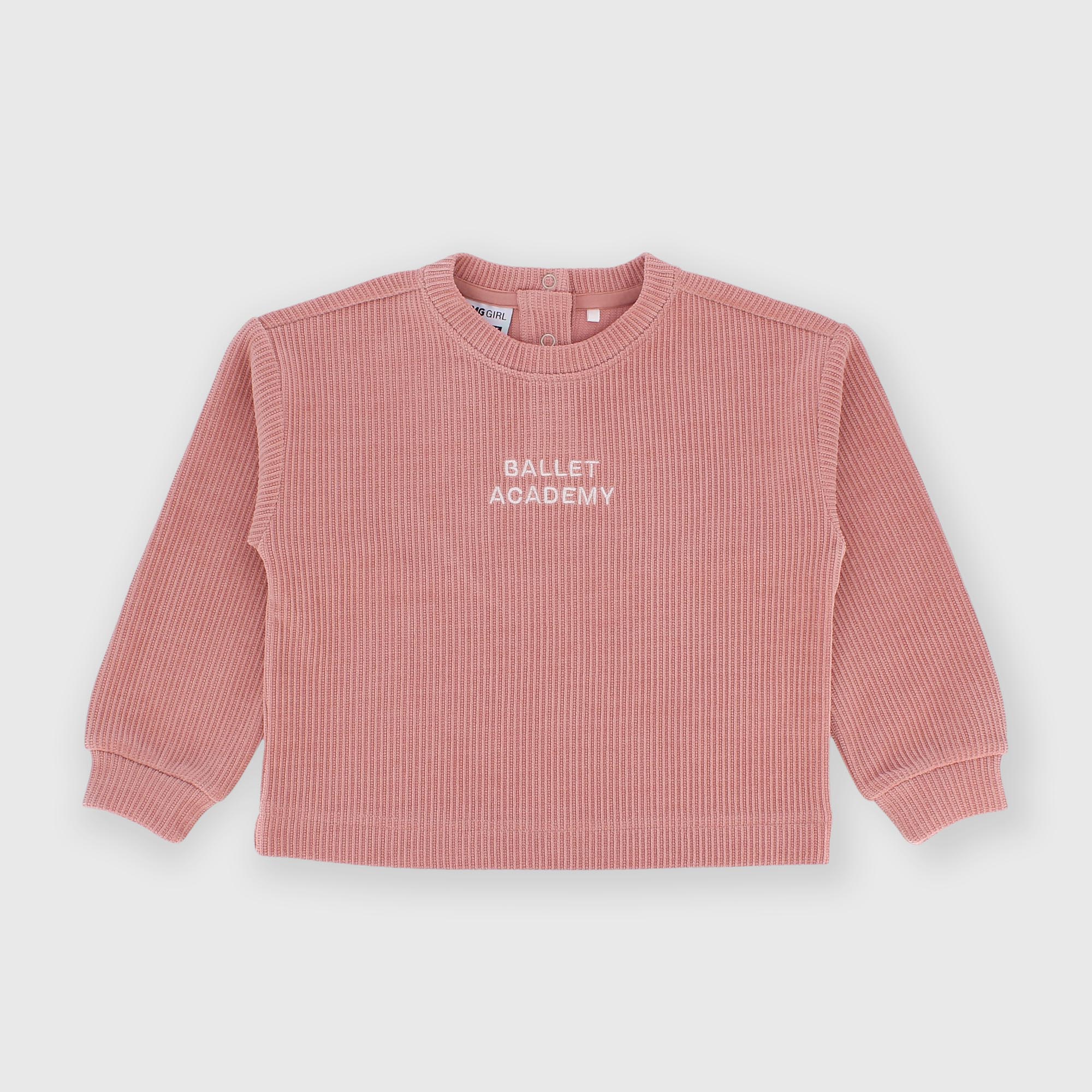 Maglia&#x20;girocollo&#x20;in&#x20;felpa&#x20;da&#x20;bambina&#x20;rosa