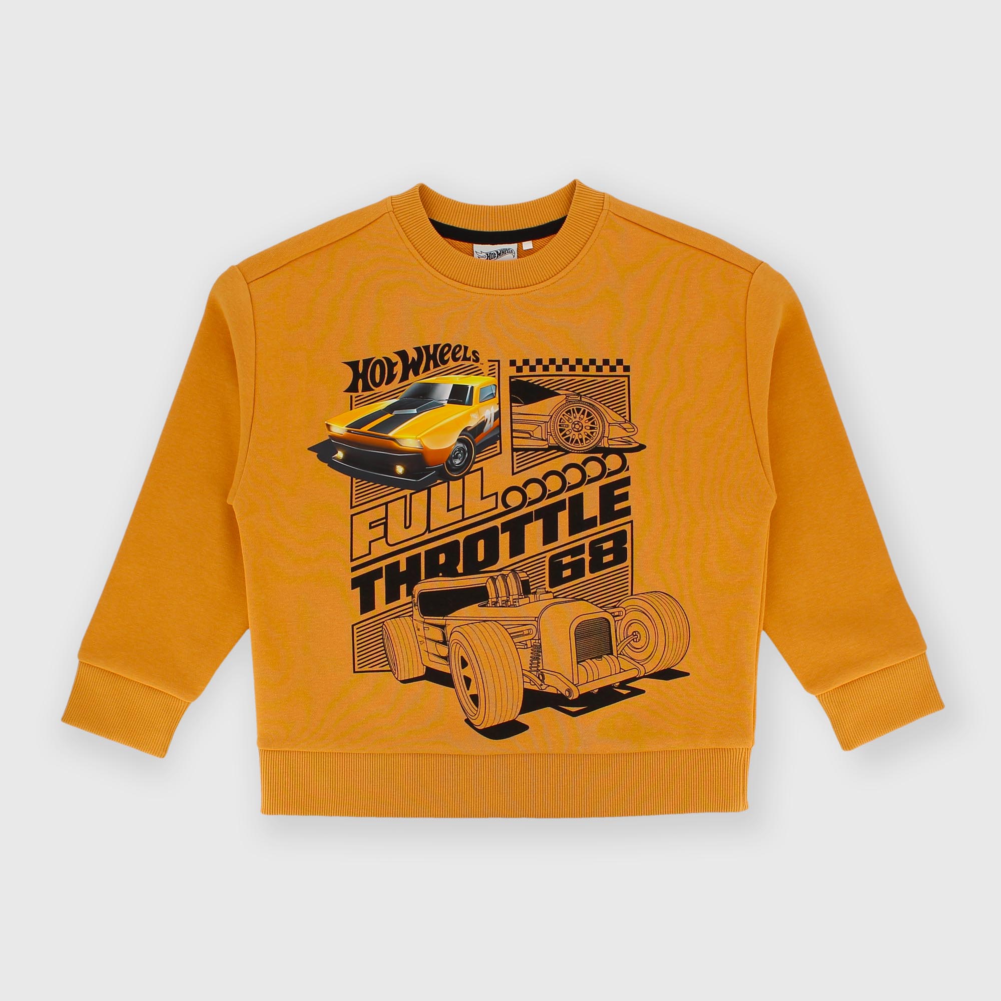 Maglia&#x20;girocollo&#x20;giallo&#x20;Hot&#x20;Wheels&#x2122;
