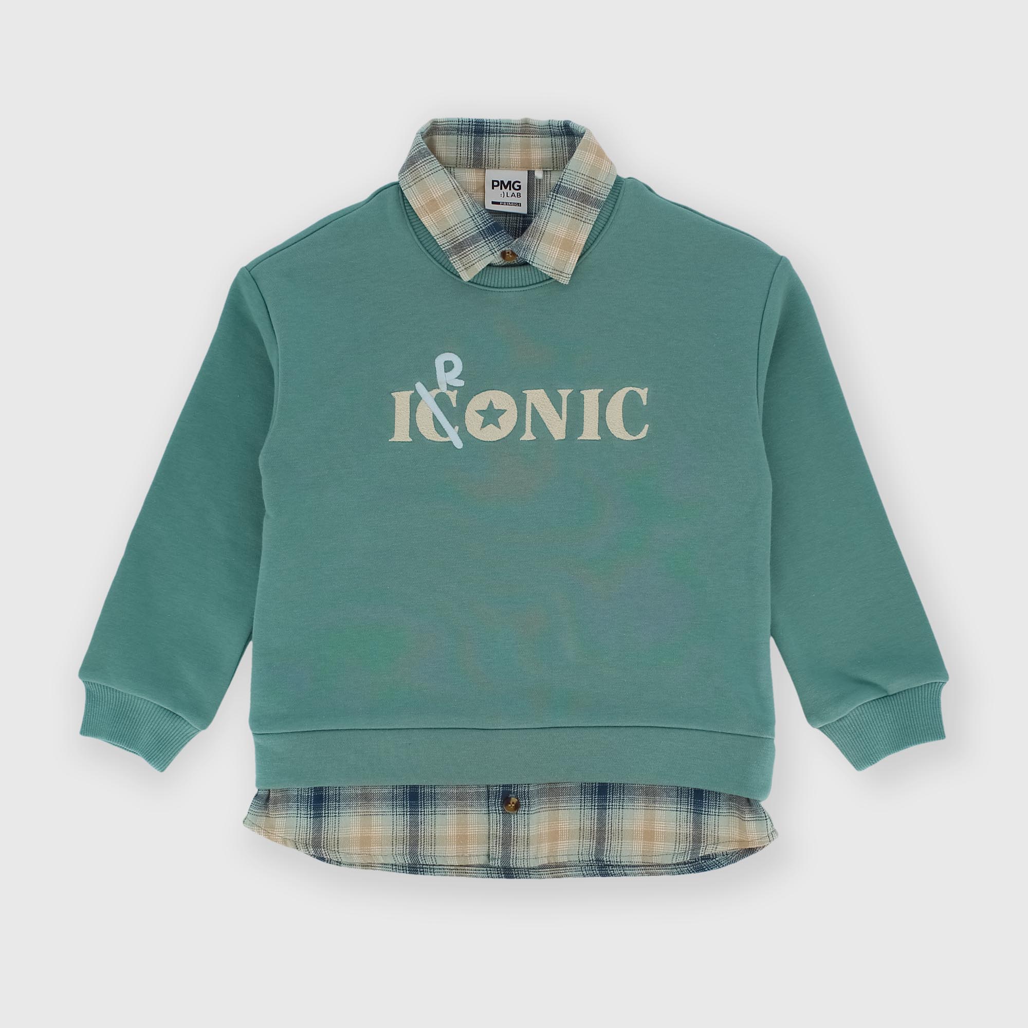 Sweat-shirt&#x20;sweater&#x20;with&#x20;zip&#x20;for&#x20;boy&#x20;green