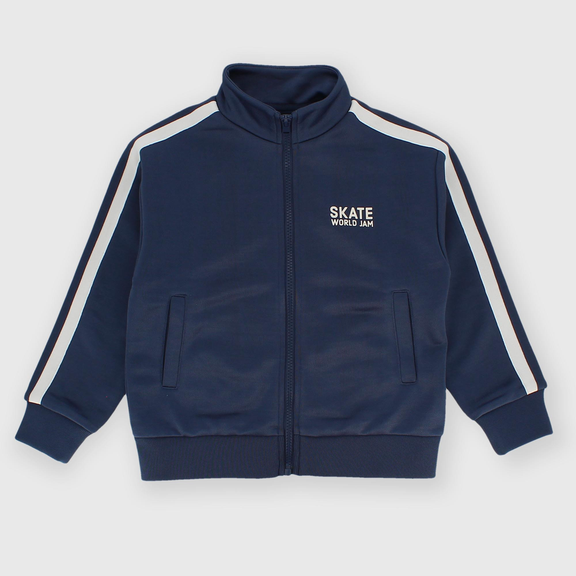 Pull avec fermeture éclair en sweat-shirt pour garçon bleu