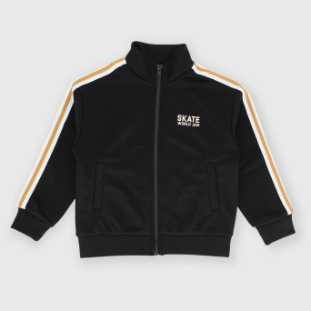 Camiseta con cremallera de felpa para niño gris Camiseta con cremallera de felpa para niño gris