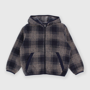 Fleece hooded sweater for boy blue Fleece hooded sweater for boy blue