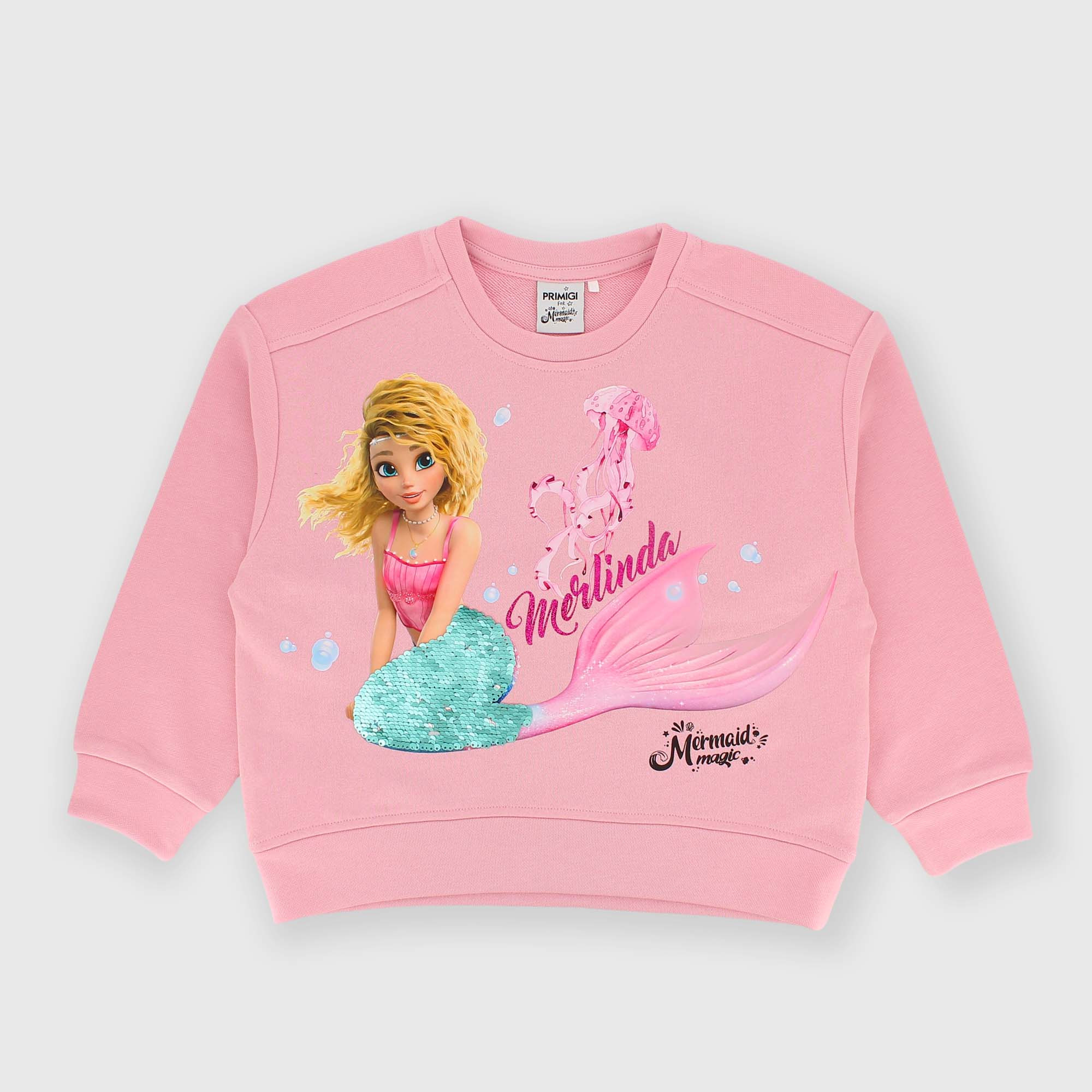 Maglia&#x20;girocollo&#x20;rosa&#x20;Mermaid&#x20;Magic&#x2122;