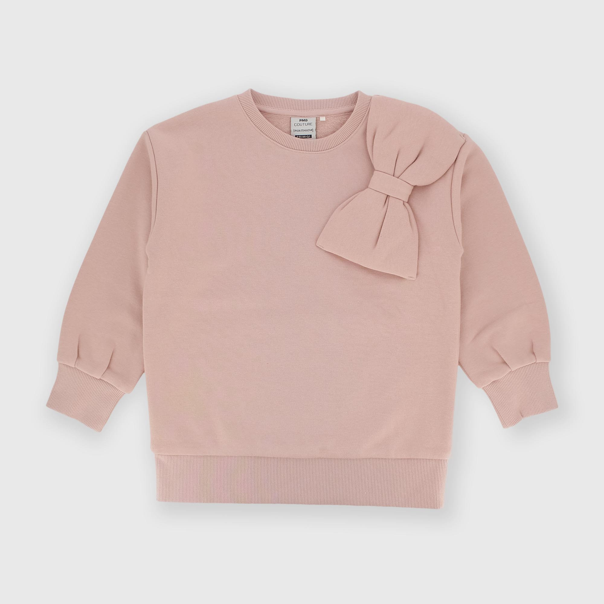 Maglia&#x20;girocollo&#x20;in&#x20;felpa&#x20;da&#x20;bambina&#x20;rosa