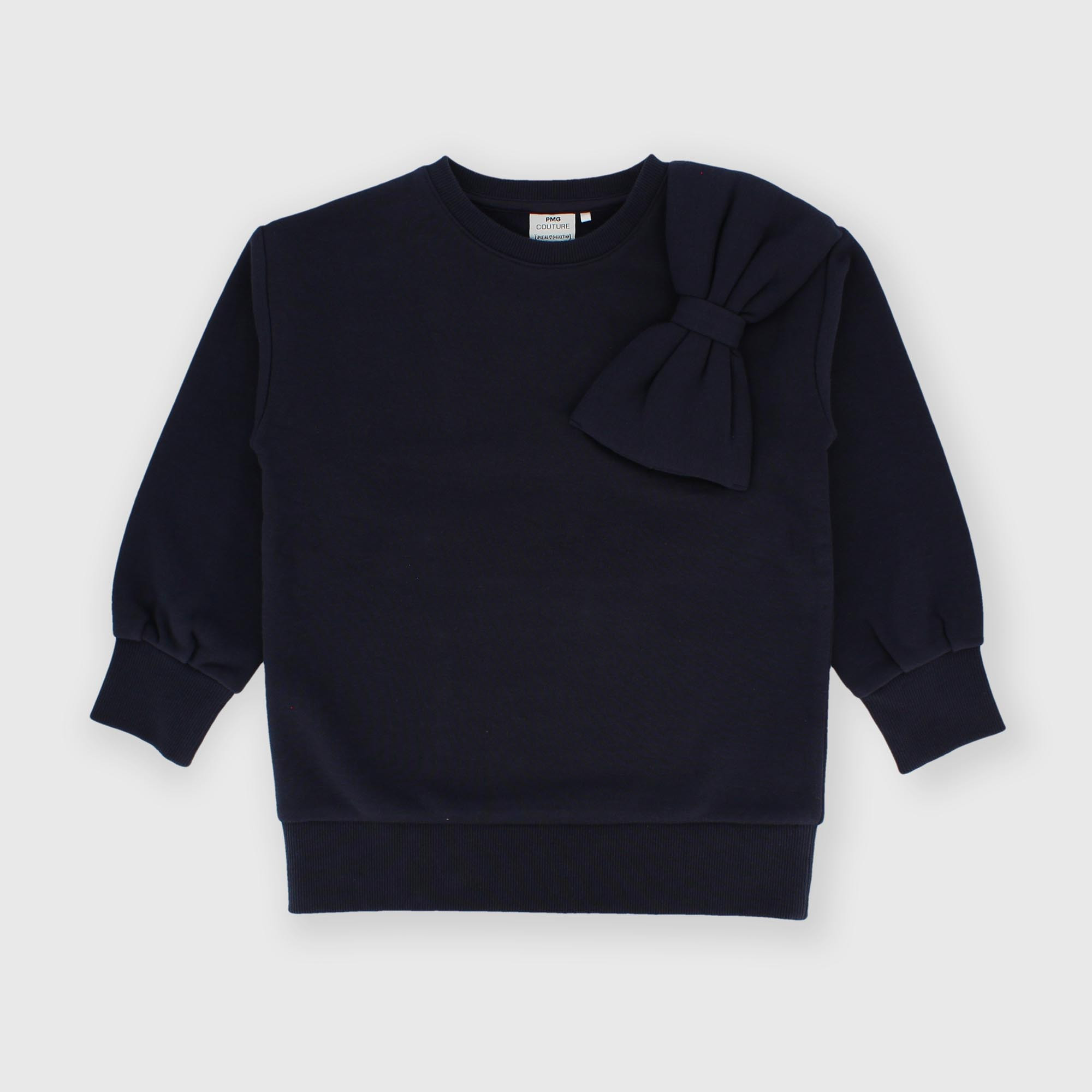 Maglia&#x20;girocollo&#x20;in&#x20;felpa&#x20;da&#x20;bambina&#x20;blu