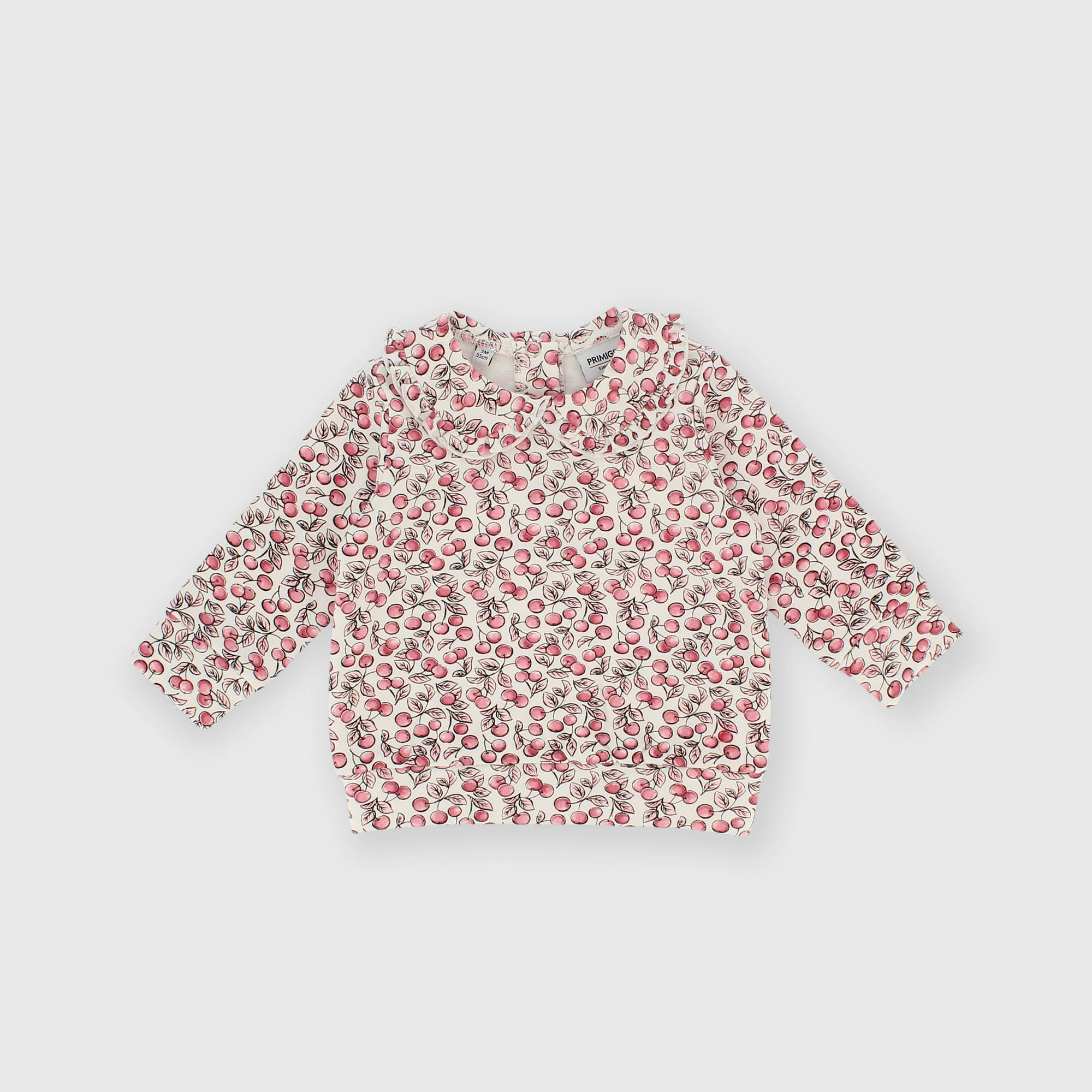 Maglia&#x20;girocollo&#x20;in&#x20;felpa&#x20;da&#x20;bambina&#x20;bianco