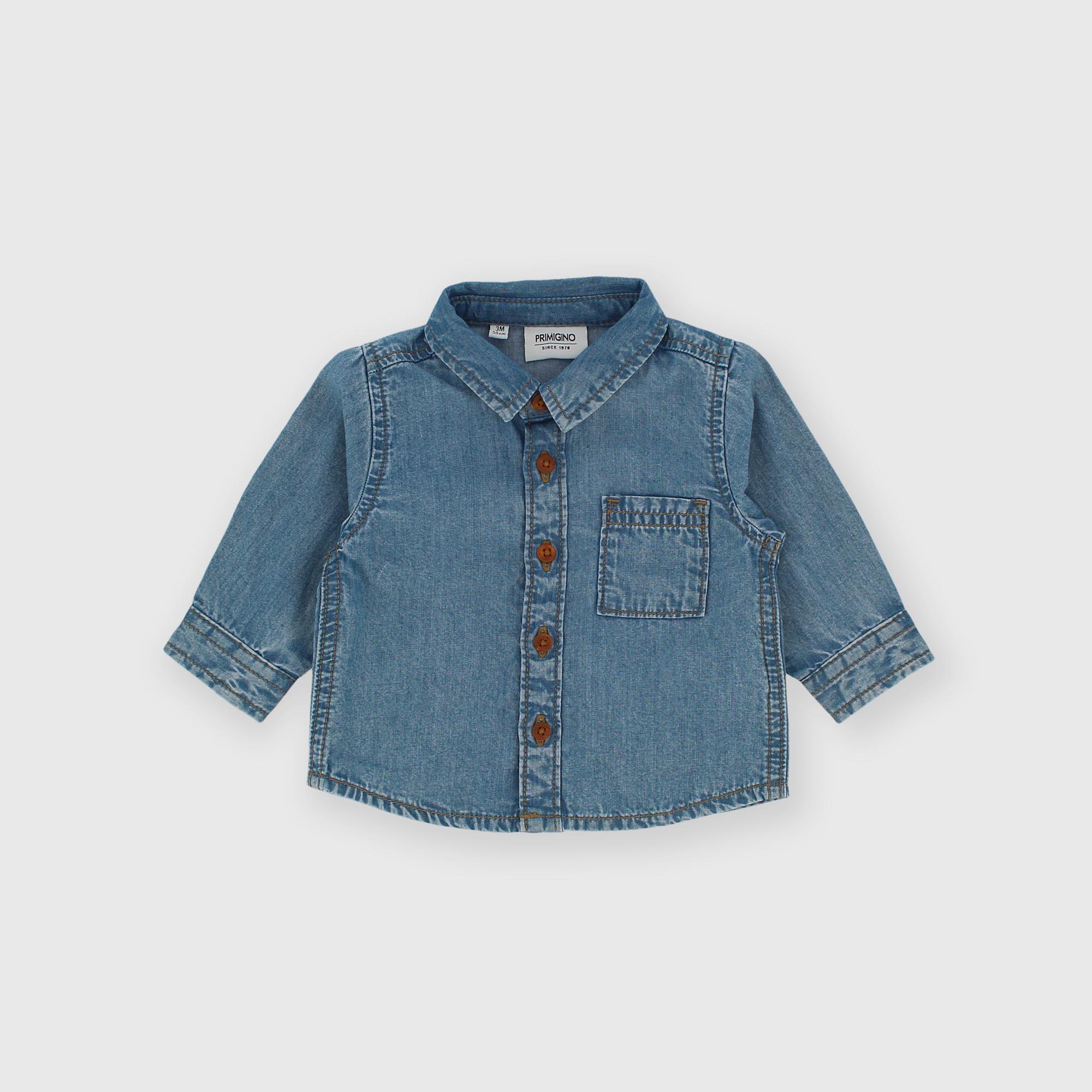 Camicia&#x20;in&#x20;jeans&#x20;da&#x20;bambino&#x20;blu