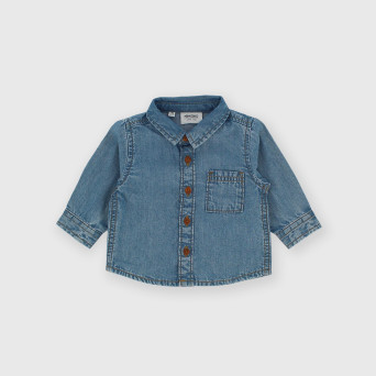 Chemise en jeans pour garçon bleu Chemise en jeans pour garçon bleu