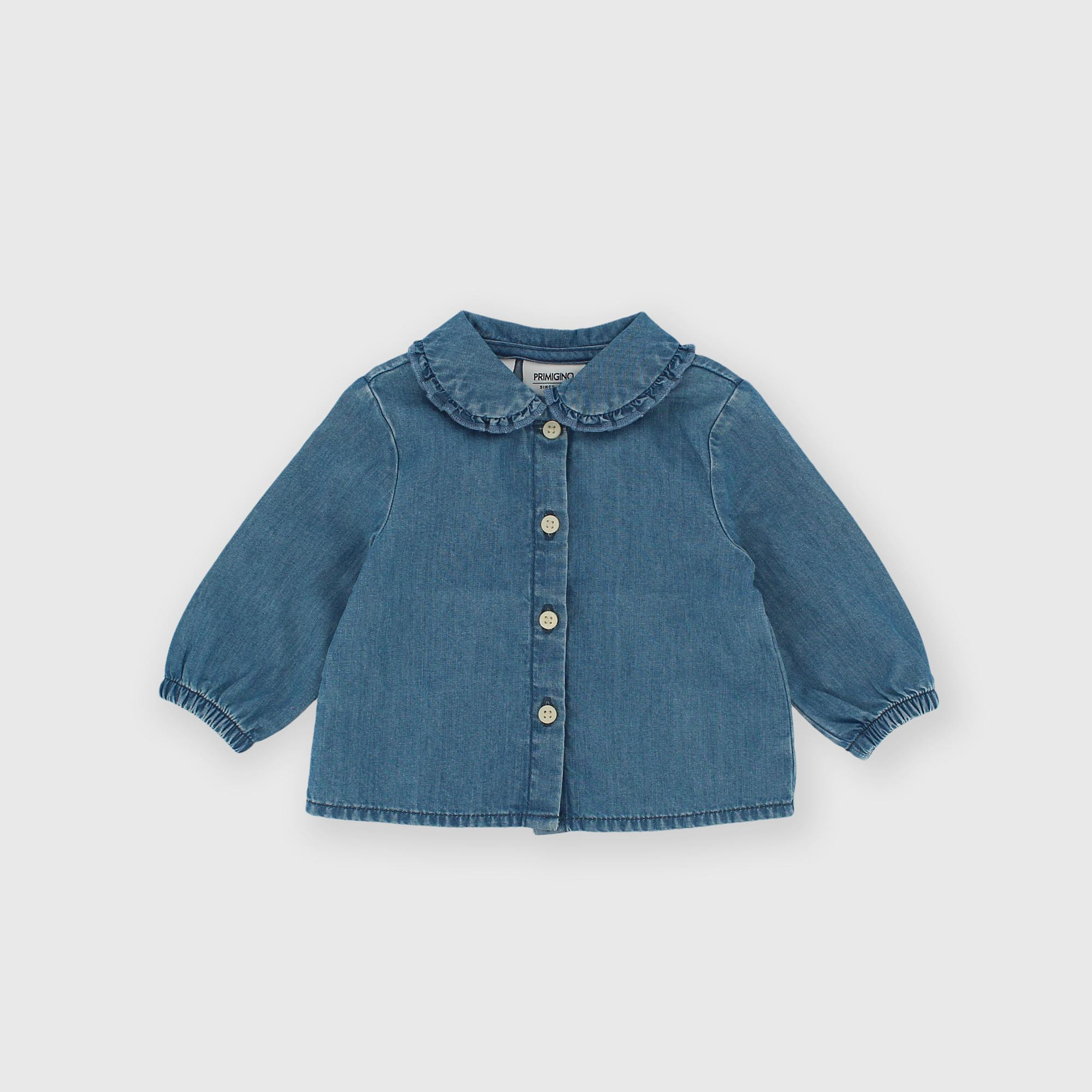 Camicia&#x20;in&#x20;jeans&#x20;da&#x20;bambina&#x20;blu